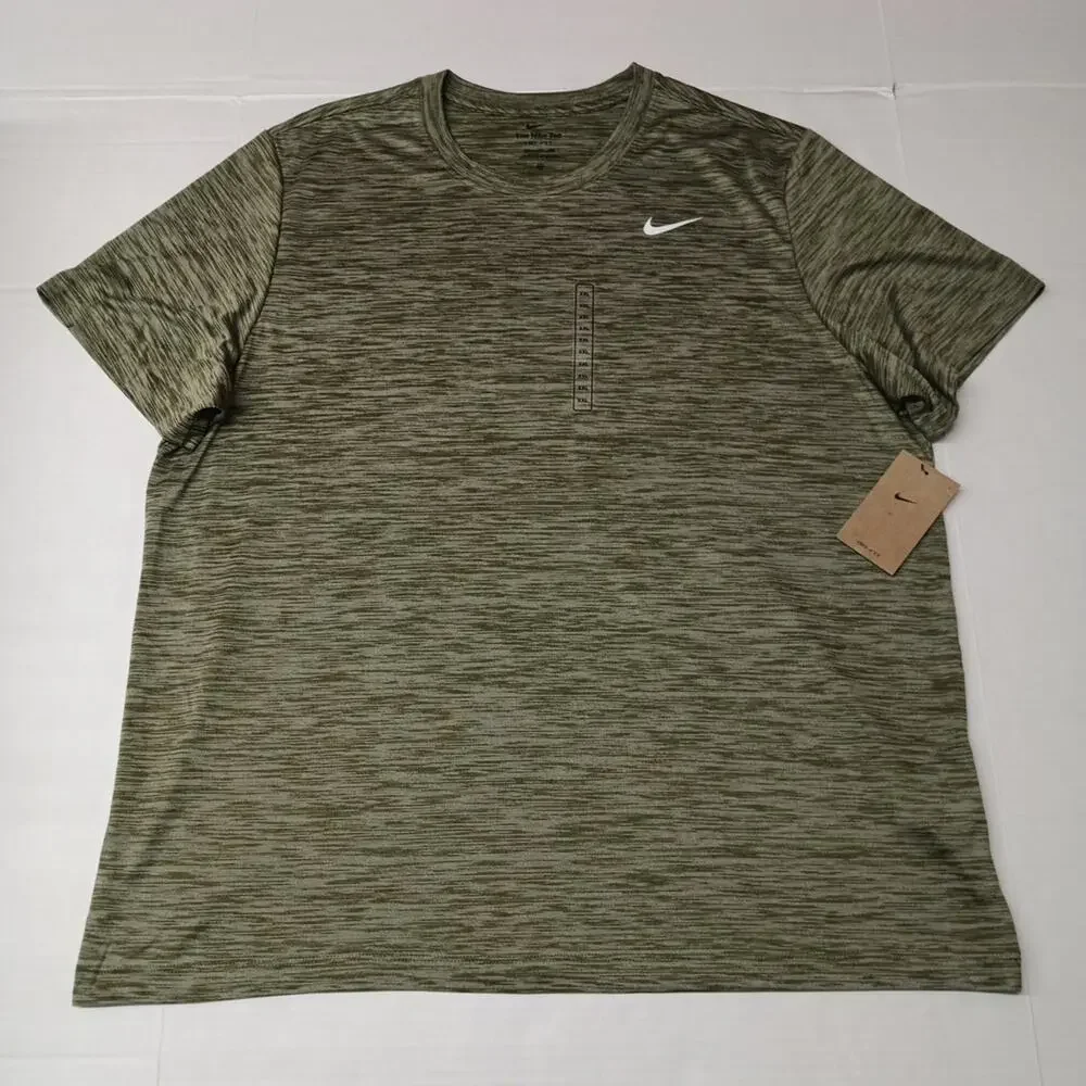 Nike Dri-FIT T-Shirt Legend Veneer Training Green Men's‎ 2XL XXL FQ3808-222